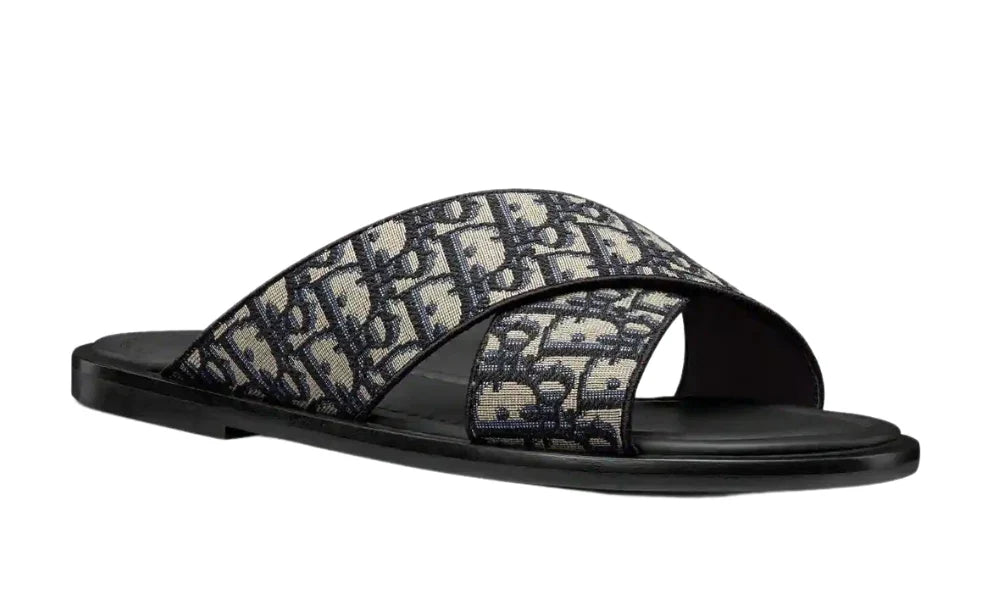 Dior Alias Sandal "Dior Oblique Beige Black" Designer Sandals UAE