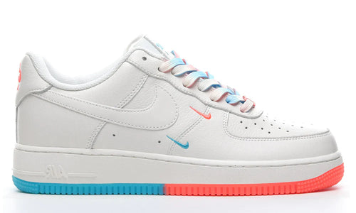 Nike Air Force 1 "07 Low White Blue Orange" Sneakers UAE