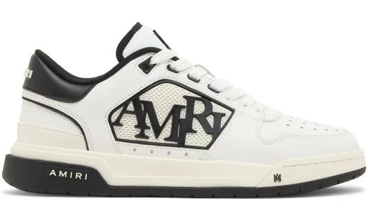 Amiri Classic Low "White Black" Contrast Logo Sneakers UAE