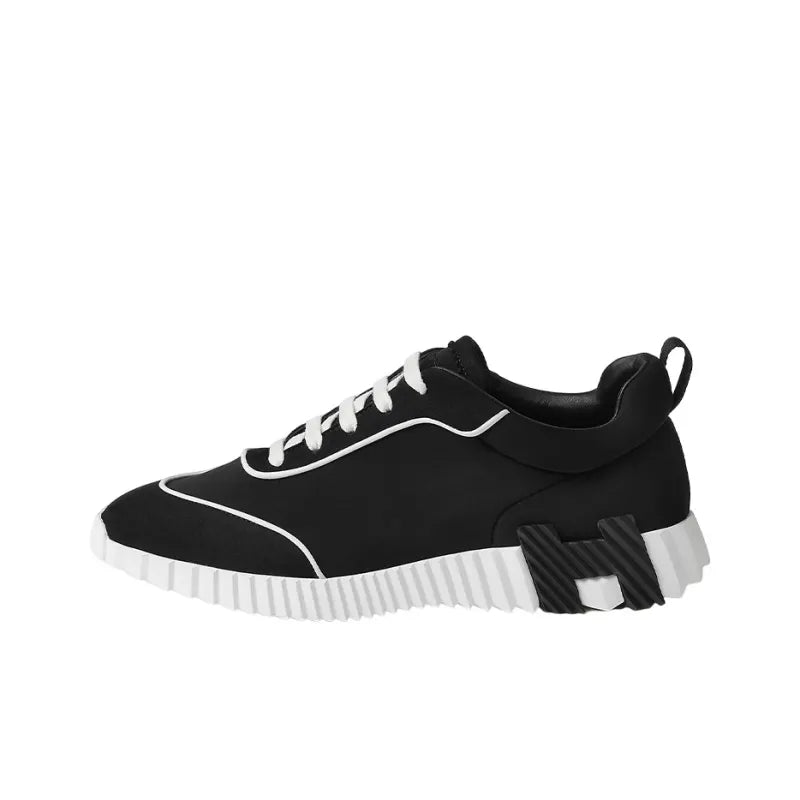 Hermes Bouncing "Black White" Casual Low-Top Sneakers UAE
