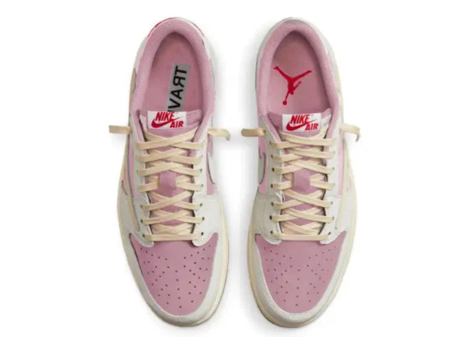Travis Scott x Air Jordan 1 Low "Shy Pink Rose" Sneakers UAE