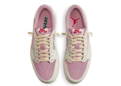 Travis Scott x Air Jordan 1 Low "Shy Pink Rose" Sneakers UAE