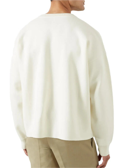 LOEWE Intarsia Logo Sweater "White" Luxury Knitwear UAE