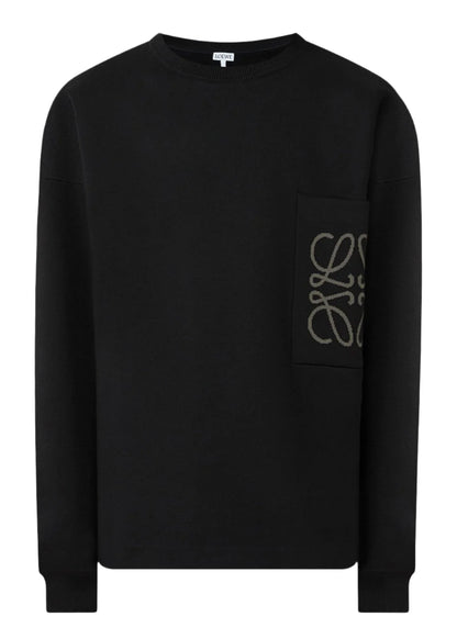 LOEWE Intarsia Logo Sweater "Black" Luxury Knitwear UAE