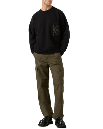 LOEWE Intarsia Logo Sweater "Black" Luxury Knitwear UAE