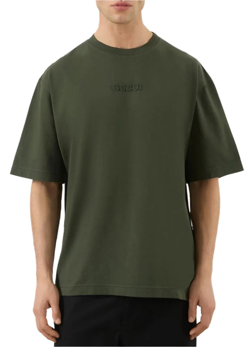 Gucci Embroidered Cotton Jersey T-Shirt "Dark Green" Premium Logo Tee UAE