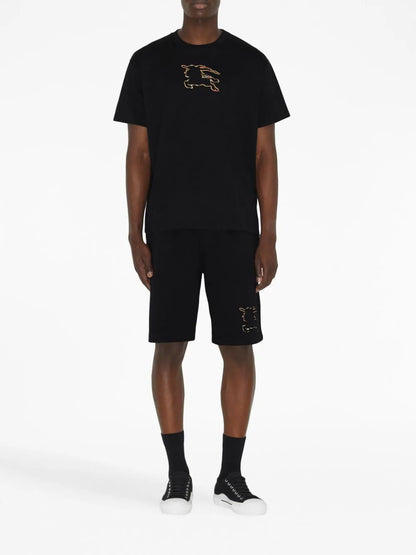 Burberry Equestrian Knight-Print T-Shirt Heritage Graphic Tee UAE
