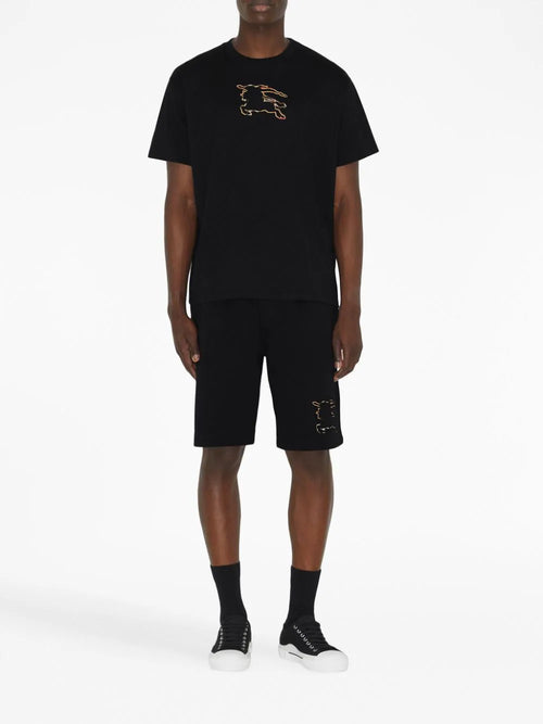 Burberry Equestrian Knight-Print T-Shirt Heritage Graphic Tee UAE