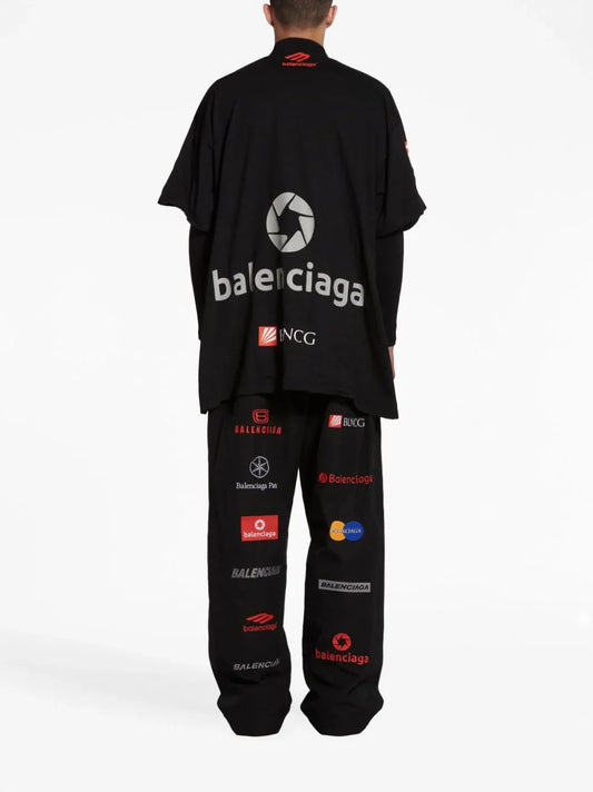 Balenciaga Top League Cotton T-Shirt Sporty Streetwear Tee UAE