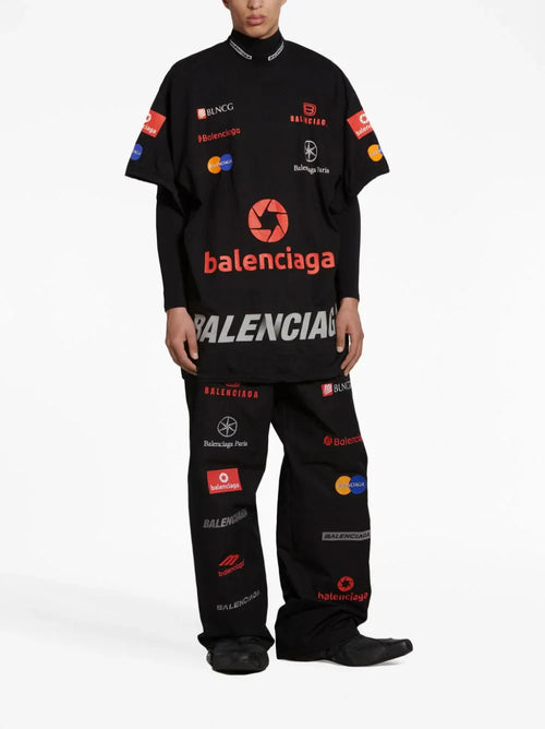 Balenciaga Top League Cotton T-Shirt Sporty Streetwear Tee UAE