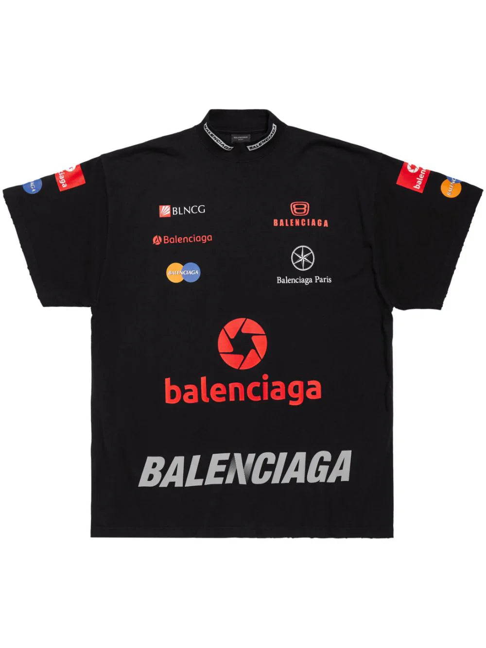 Balenciaga Top League Cotton T-Shirt Sporty Streetwear Tee UAE