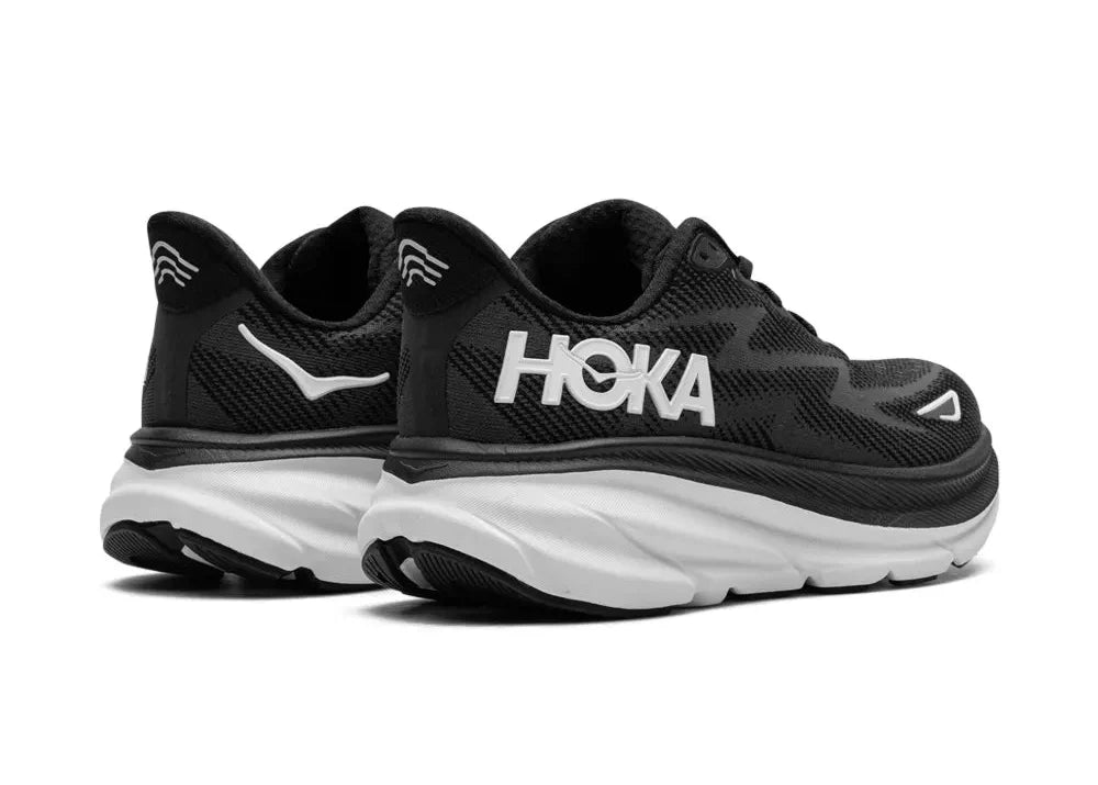 Hoka Clifton 9 "Black White" Running Shoes UAE