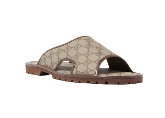 Gucci GG Supreme Tofflor "Beige" Monogram Slides UAE
