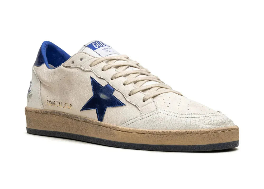 Golden Goose Ballstar "White Blue" Vintage Style Sneakers UAE