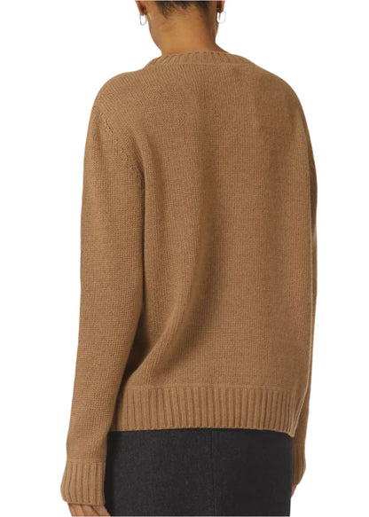 Prada Logo Cashmere Wool Crewneck Sweater "Camel Brown" Premium Sweater UAE