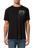 Amiri Black Paint Drip Logo Crewneck T-Shirt Artistic Streetwear Tee UAE