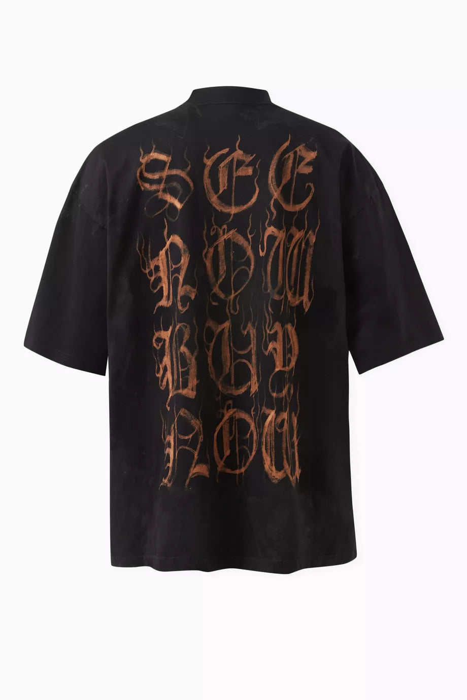 Balenciaga Heavy Metal Large Fit T-Shirt Vintage Jersey Graphic Tee UAE