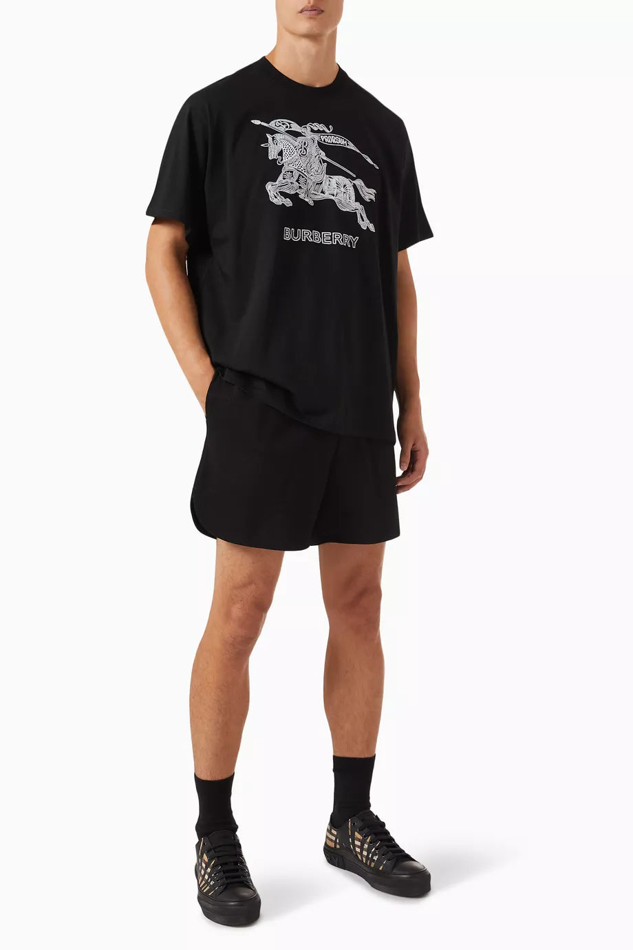 Burberry Dezi Logo Cotton Jersey T-Shirt Premium Casual Tee UAE