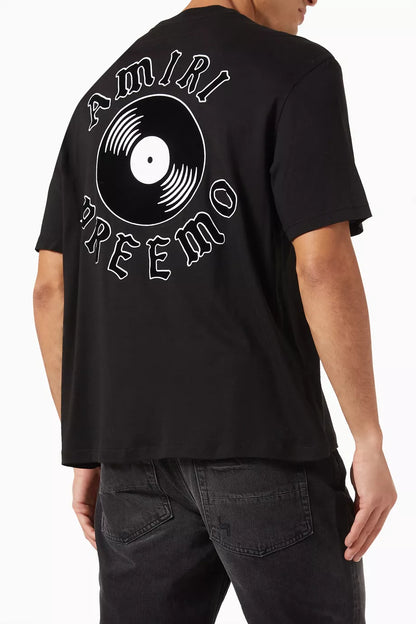 Amiri Premier Record Cotton Jersey T-Shirt Music Inspired Tee UAE