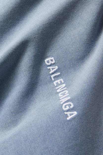 Balenciaga Logo Embroidered Cotton T-Shirt Premium Logo Tee UAE