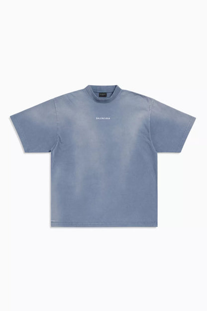 Balenciaga Logo Embroidered Cotton T-Shirt Premium Logo Tee UAE