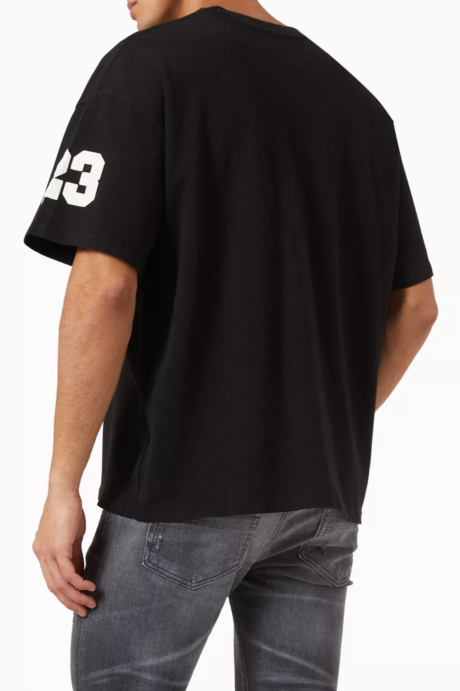 Amiri Flocked Hockey Skater Cotton Jersey T-Shirt Sport Style Tee UAE
