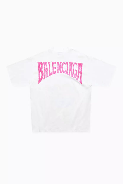 Balenciaga Paris Tropical Medium-Fit T-Shirt Vintage Jersey Summer Tee UAE