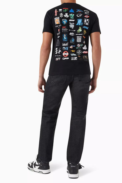 Off-White Slim Fit Cotton Jersey T-Shirt Premium Slim Tee UAE
