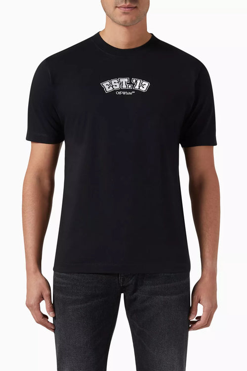 Off-White Slim Fit Cotton Jersey T-Shirt Premium Slim Tee UAE