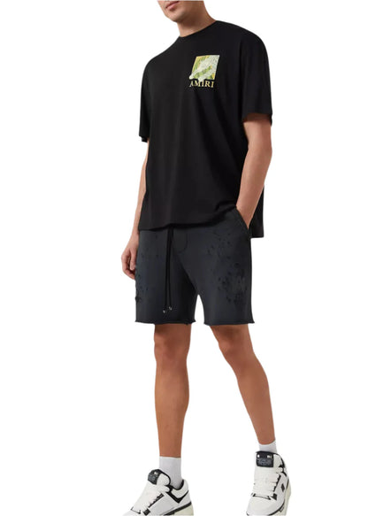 AMIRI Leopard-Print Cotton Jersey T-Shirt "Black" Streetwear Graphic Tee UAE