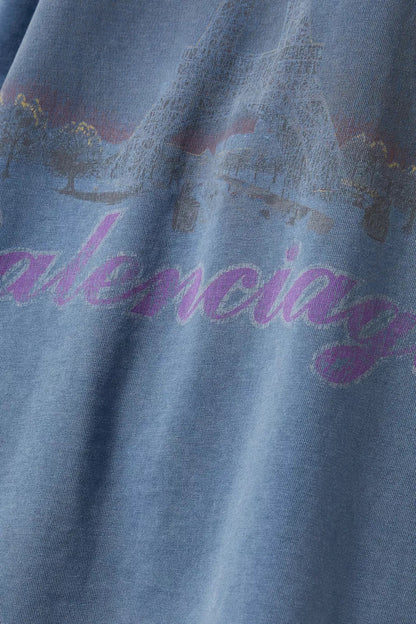 Balenciaga Paris Moon Oversized T-Shirt "Vintage Jersey" Oversized Tee UAE