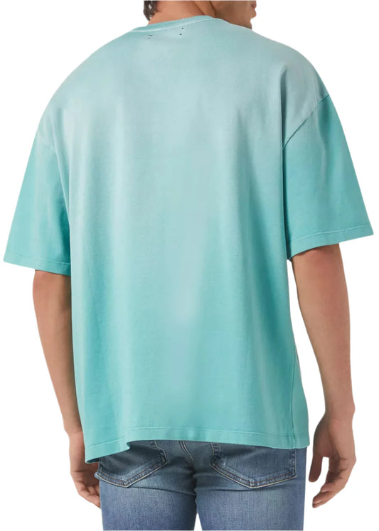 Amiri Follow Vintage Oversized T-Shirt "Blue Cotton" Oversized Tee UAE