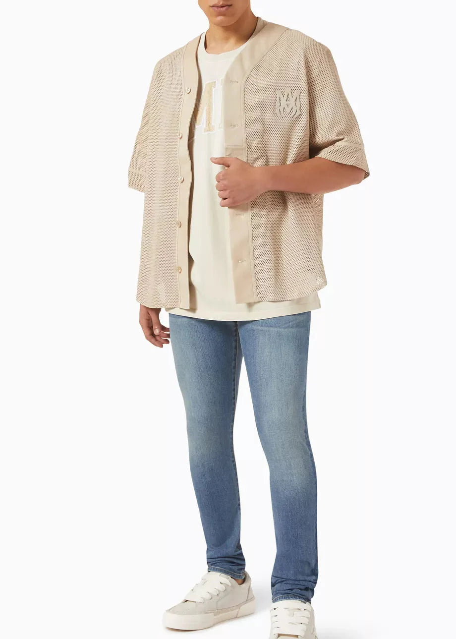 Amiri Follow Vintage Oversized T-Shirt "Neutral Cotton" Minimal Streetwear UAE