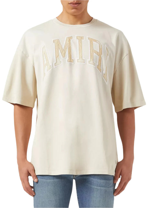 Amiri Follow Vintage Oversized T-Shirt "Neutral Cotton" Minimal Streetwear UAE