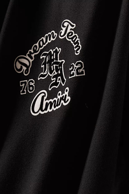Amiri Dream Team Oversized T-Shirt "Black Cotton" Oversized Fit Tee UAE