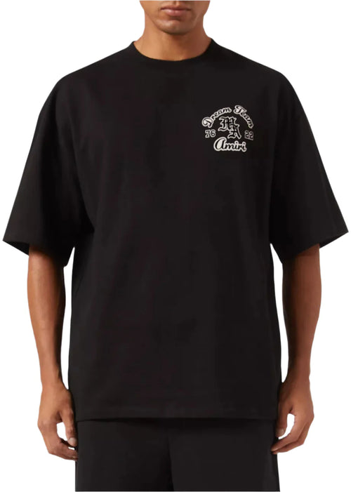 Amiri Dream Team Oversized T-Shirt "Black Cotton" Oversized Fit Tee UAE