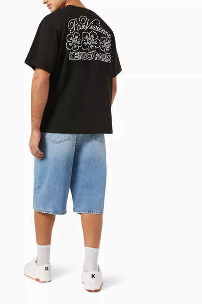 KENZO Constellation Oversized Embroidered T-Shirt Cotton Jersey Streetwear UAE