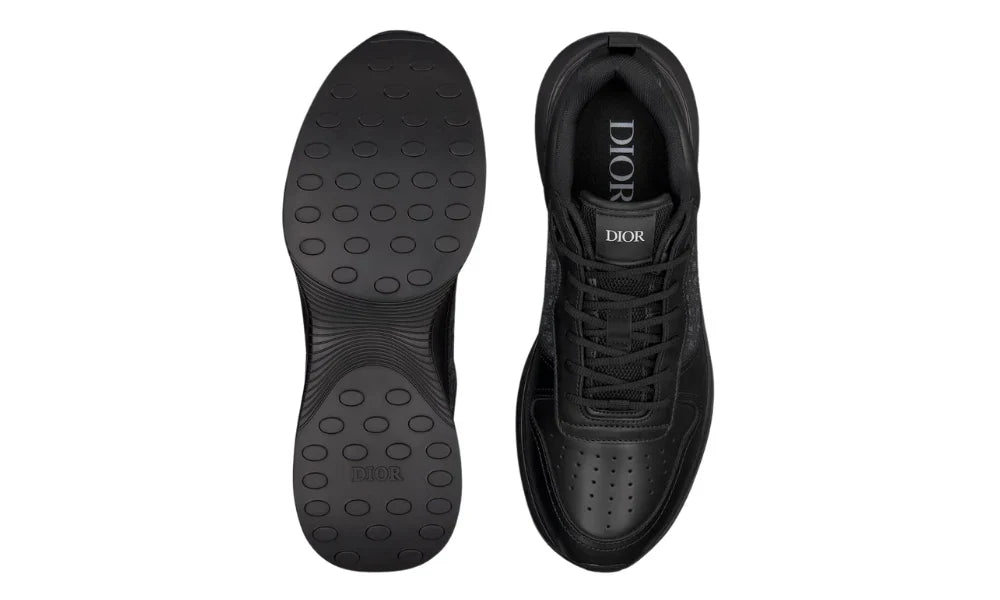Dior B25 Runner "Dior Oblique Black" Luxury Running Sneakers UAE
