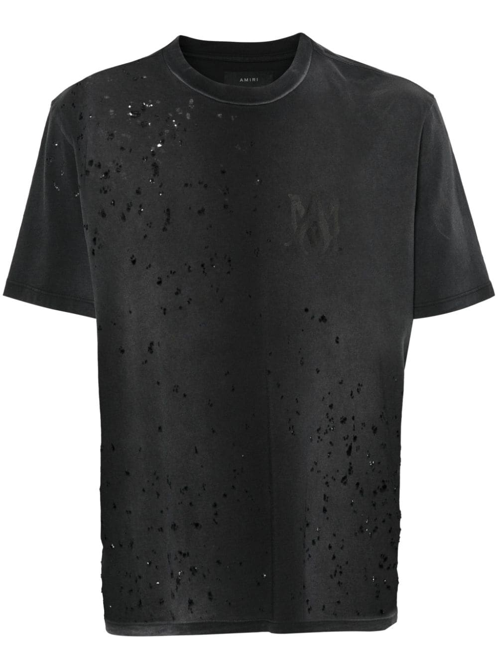 AMIRI Shotgun Logo-Print Distressed T-Shirt Edgy Streetwear Tee UAE