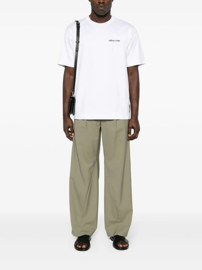 FENDI Logo-Embroidered T-Shirt Luxury Cotton T-Shirt UAE