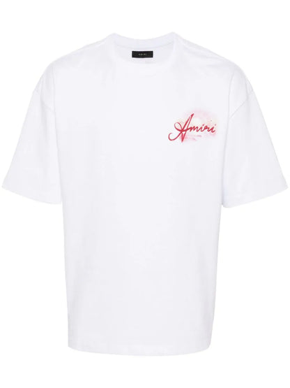 AMIRI Paradise Airbrush Cotton T-Shirt Artistic Streetwear Tee UAE