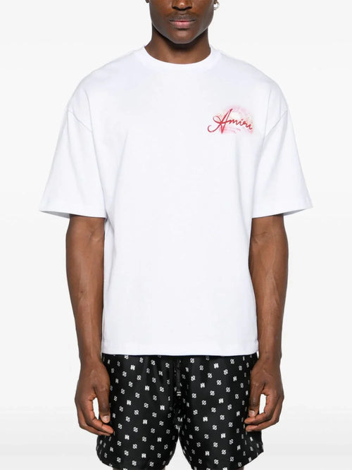 AMIRI Paradise Airbrush Cotton T-Shirt Artistic Streetwear Tee UAE
