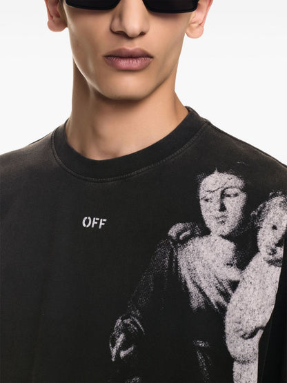 Off-White Blurred Mary T-Shirt Streetwear Print Tee UAE