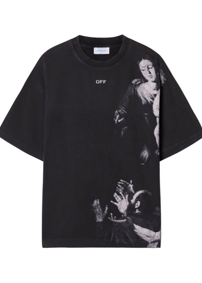 Off-White Blurred Mary T-Shirt Streetwear Print Tee UAE