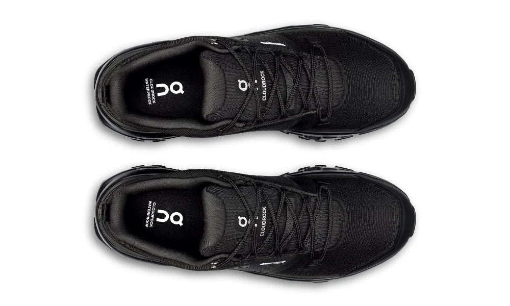 On Cloudrock Low Waterproof "Black" Hiking Shoes UAE