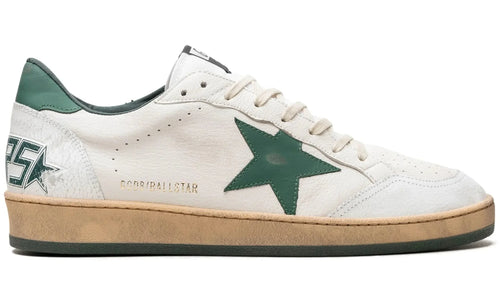 Golden Goose Ballstar "White Green" Distressed Star Sneakers UAE