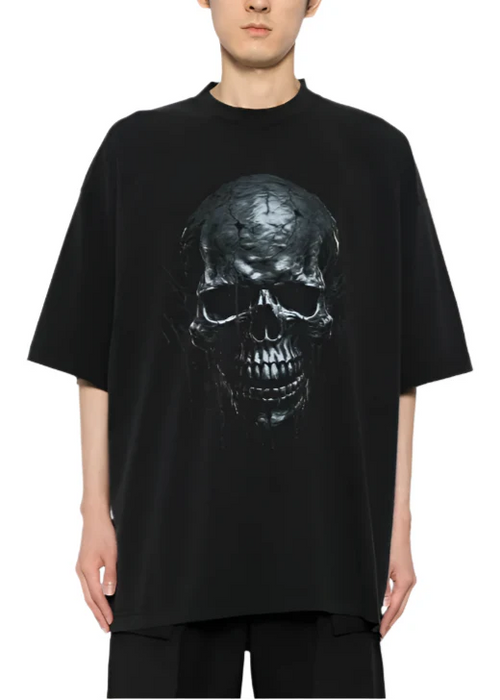 Vetements Skull Metal T-Shirt Edgy Print Tee UAE