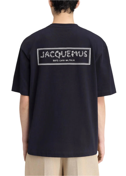 Jacquemus Printed T-Shirt "The Merò Dark Navy" Premium Tee UAE