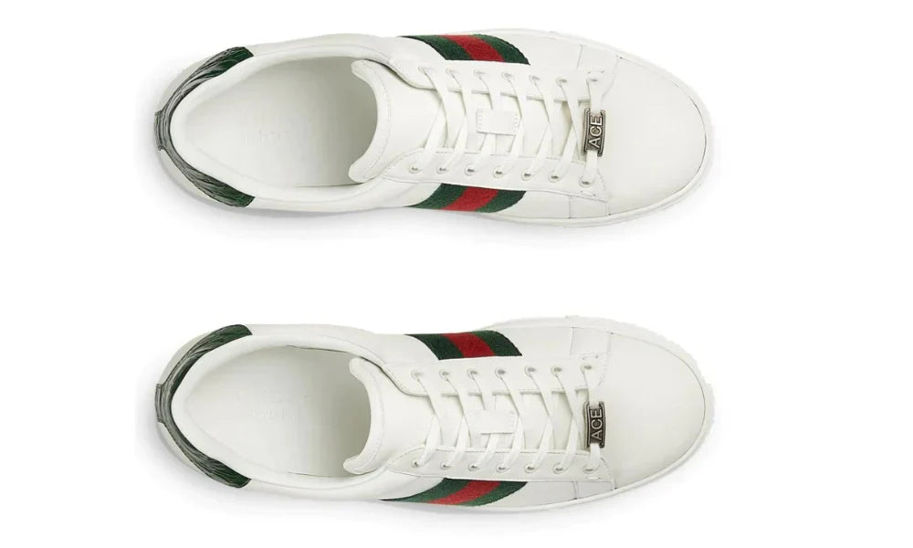 Gucci Ace Leather "White" Classic Leather Sneakers UAE