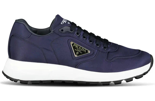 Prada Prax 01 Re-Nylon Leather Sneakers "Navy" Sustainable Sneakers UAE